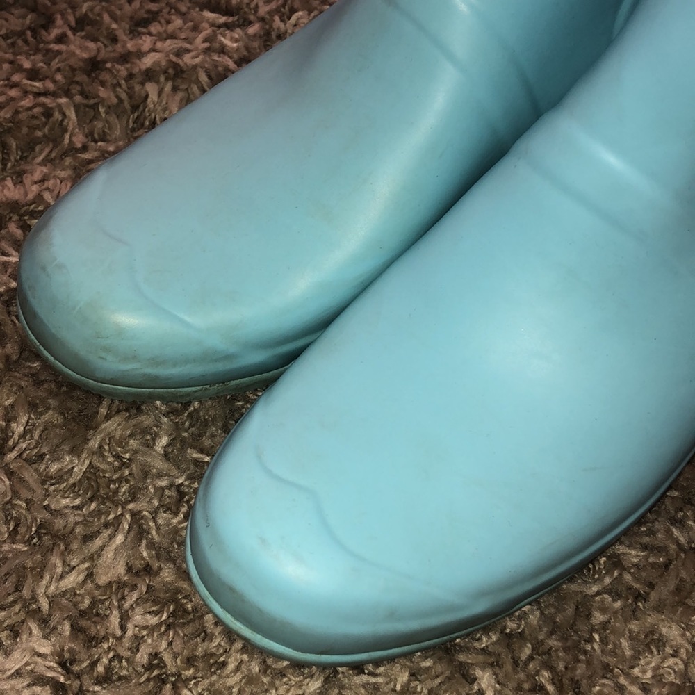 Hunter Women's Original Short Rain blue in color size 11 rubber boots sp… - Picture 10 of 12